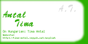 antal tima business card